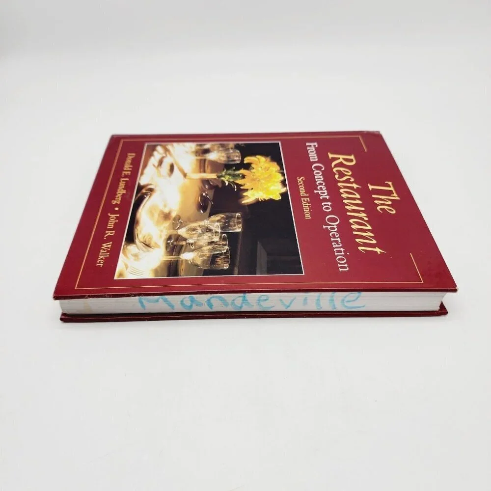 The Restaurant From Concept to Operation Textbook Lundberg Walker Hardcover